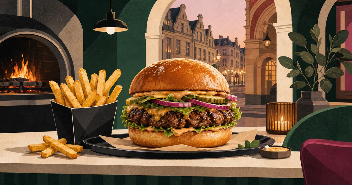 Burger Braise Arras, homemade burgers on rue Saint-Aubert